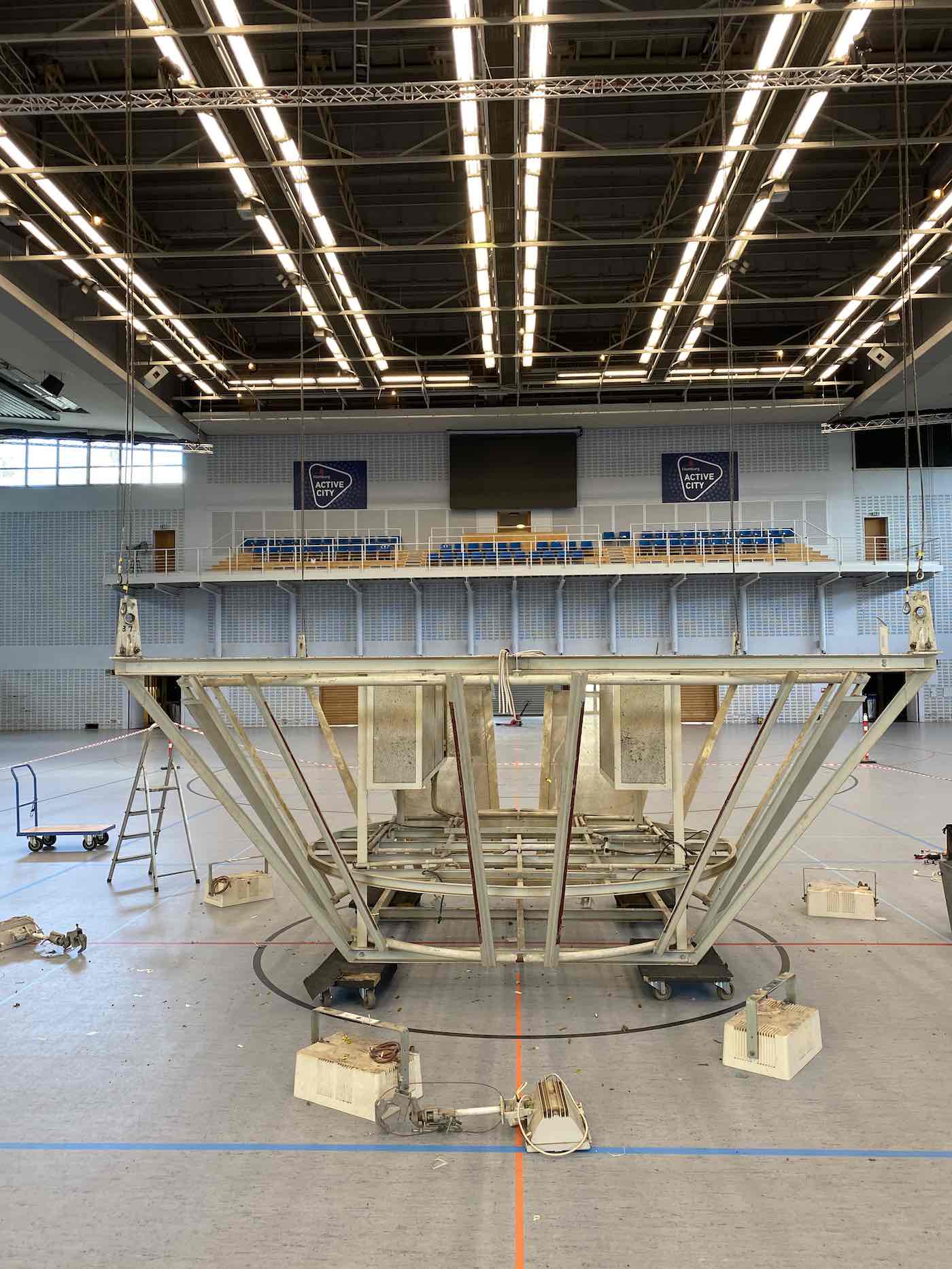 Ausbau des Boxrings